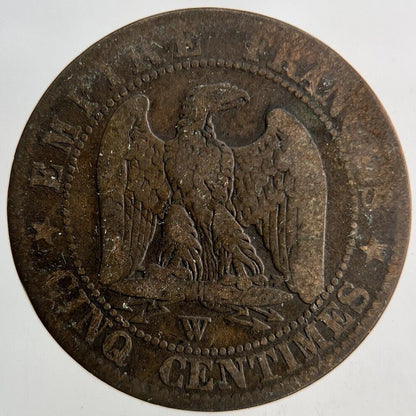 1853 France 5 Centimes Coin | Collectable Grade