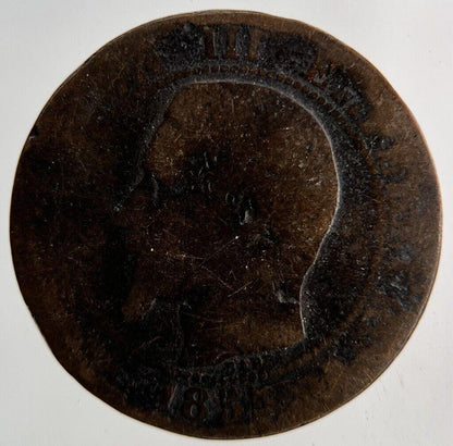 1853 France 5 Centimes Coin | Fair Grade