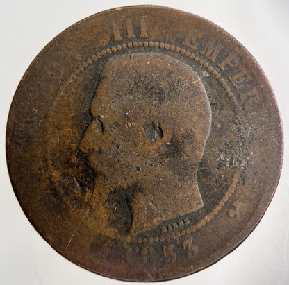 1853 France 10 Centimes Coin | Fair Grade