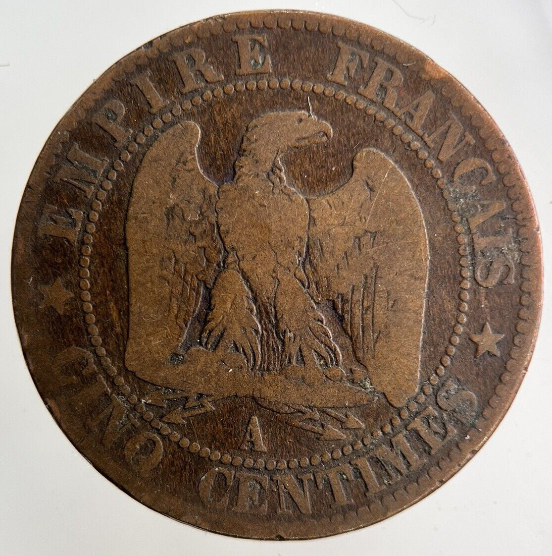 1853 France 5 Centimes Coin | Collectable Grade