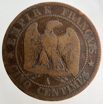 1853 France 5 Centimes Coin | Collectable Grade