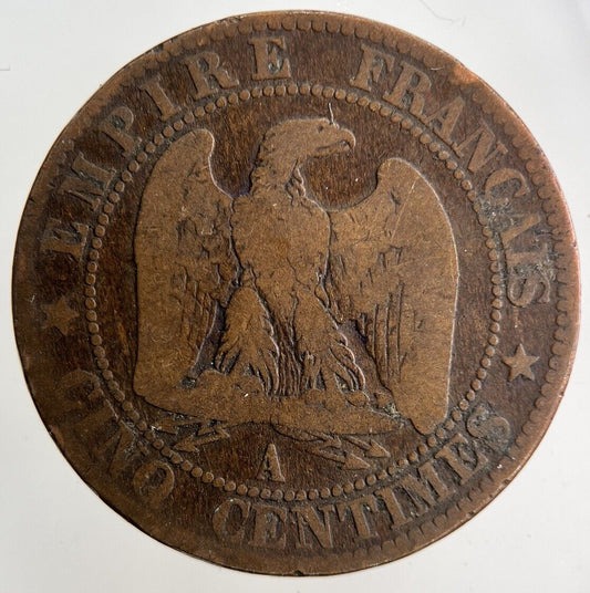 1853 France 5 Centimes Coin | Collectable Grade