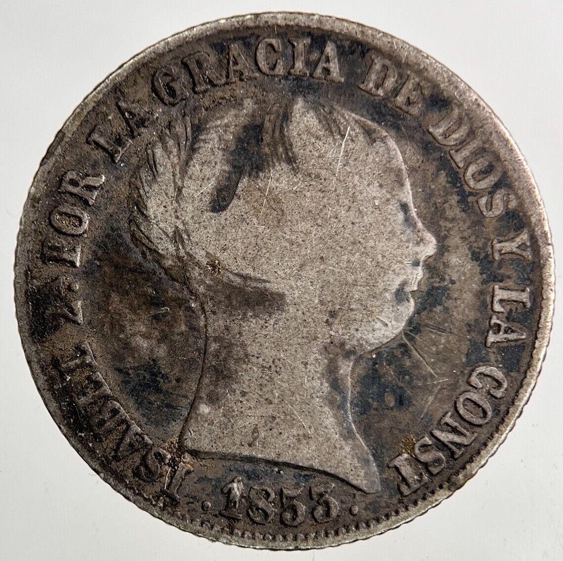 1853 Spain 4 Reales Silver Coin | Collectable Grade