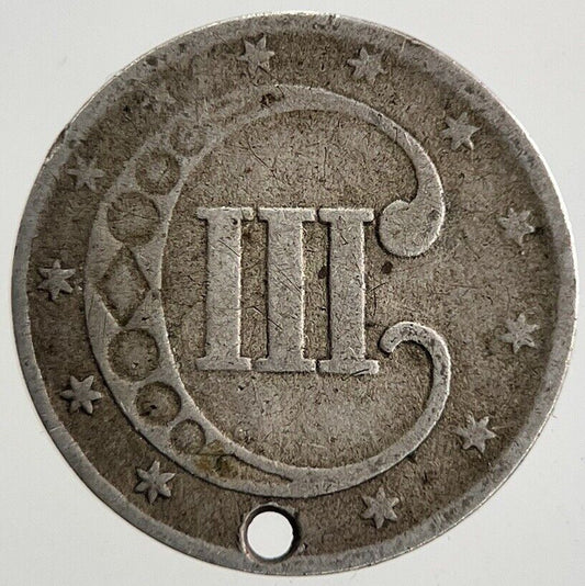 1852 US USA 3 III Cent Coin | Collectable Grade