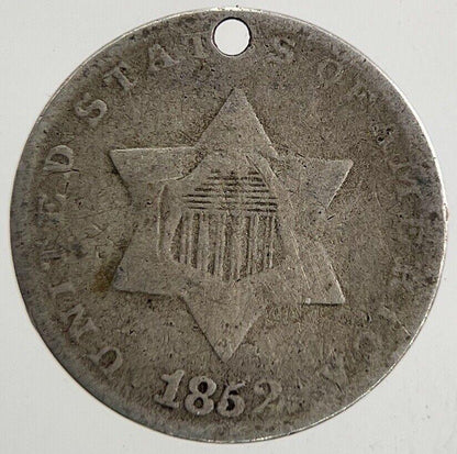 1852 US USA 3 III Cent Coin | Collectable Grade