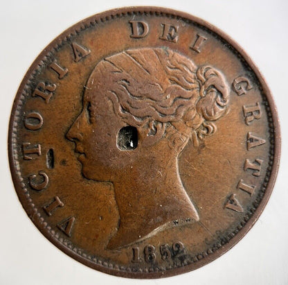 1852 Victoria Half-Penny Coin | Fine Collectable Grade