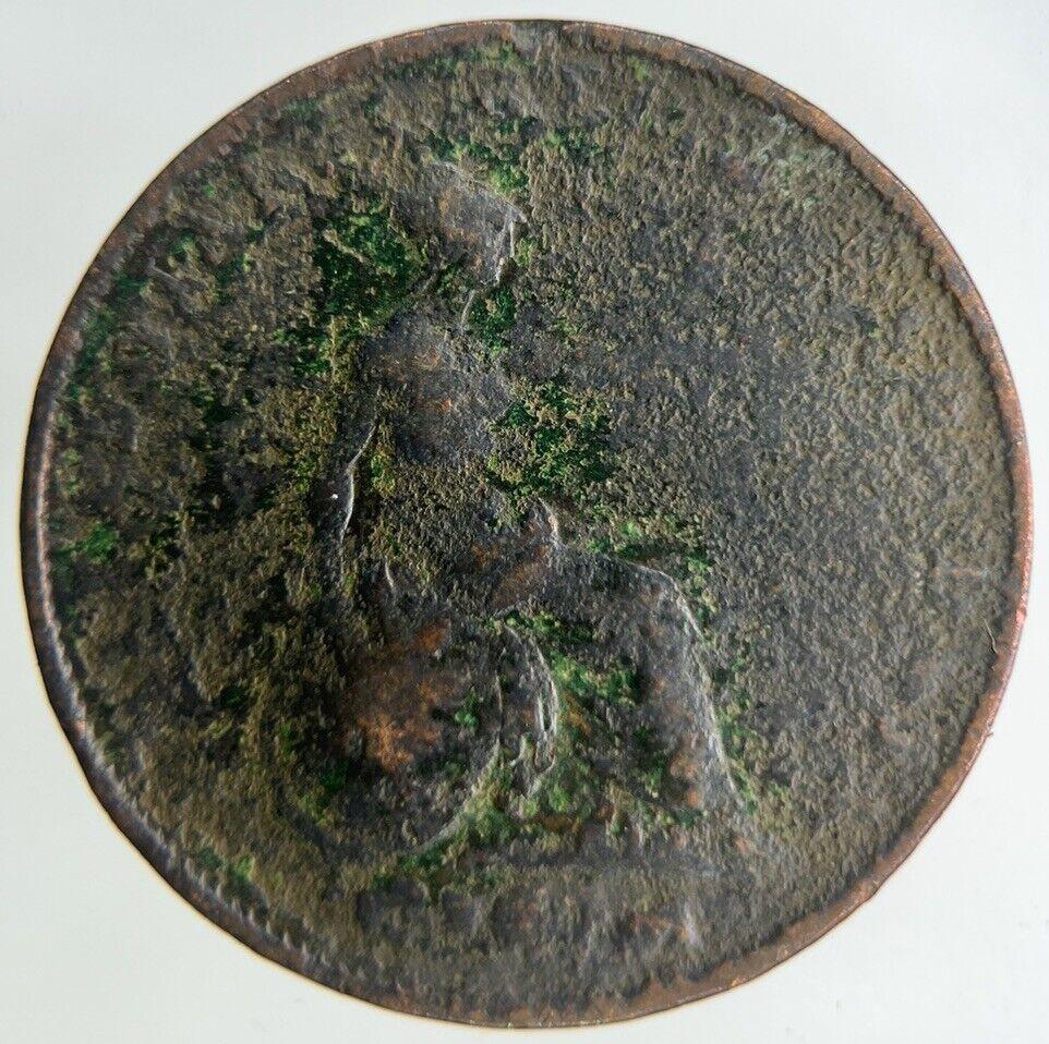 1853 Victoria Half-Penny Coin | Collectable Grade