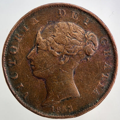 1853 Victoria Half-Penny Coin | Collectable Grade