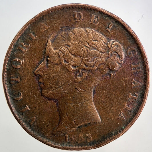 1853 Victoria Half-Penny Coin | Collectable Grade