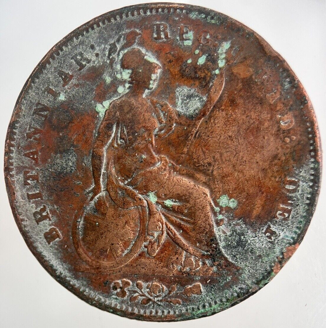 1853 Victoria One Penny Coin | Fine Collectable Grade