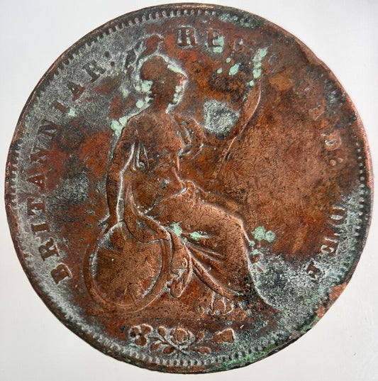 1853 Victoria One Penny Coin | Fine Collectable Grade