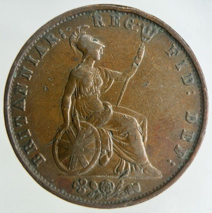 1853 Victoria Half-Penny Coin | Very High Grade