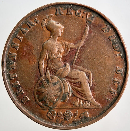 1853 Victoria Half-Penny Coin | Fine Collectable Grade | a3400