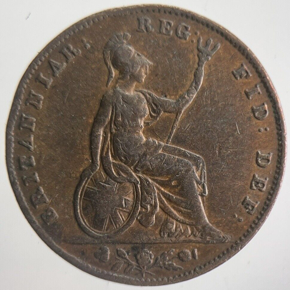 1853 Victoria Farthing Coin | Very High Grade | a4561