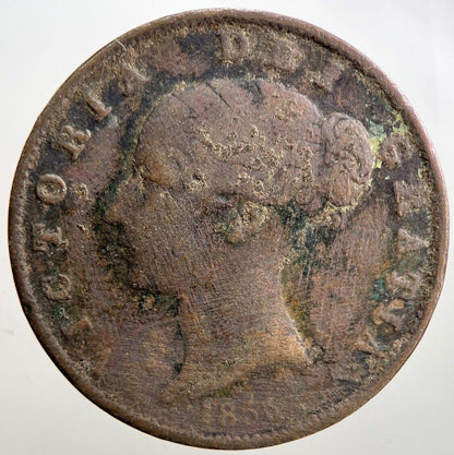 1853 Victoria Half-Penny Coin | Collectable Grade | a2948