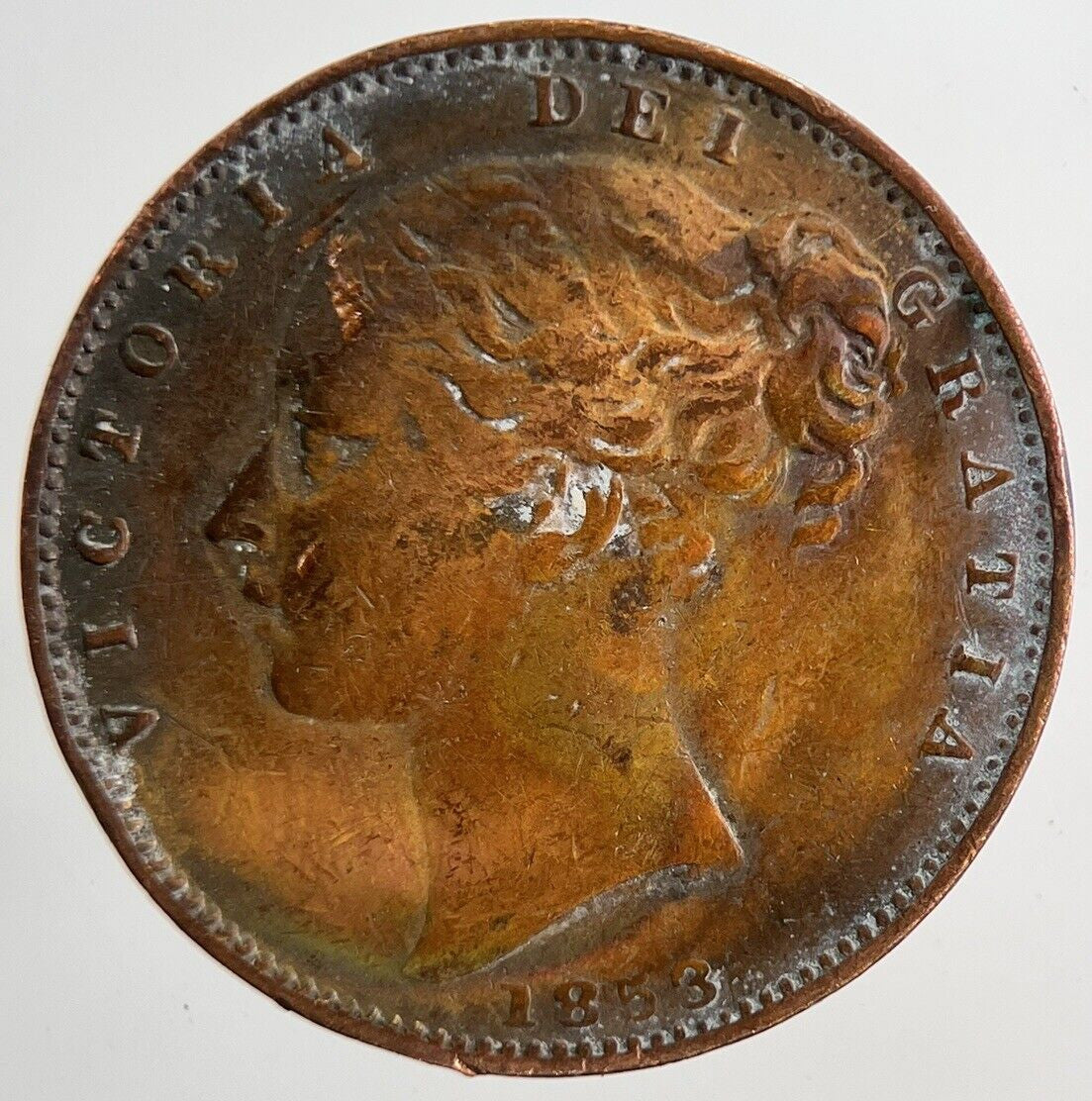 1853 Victoria Farthing Coin | Fine Collectable Grade