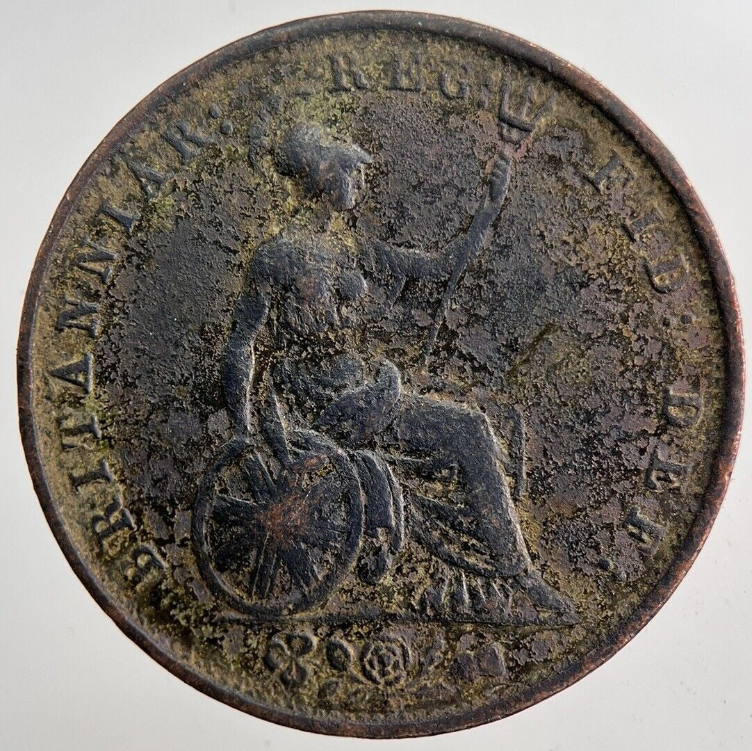 1853 Victoria Half-Penny Coin | Very High Grade | a5929