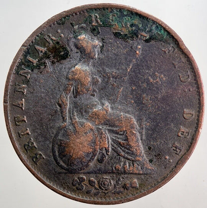 1853 Victoria Half-Penny Coin | Collectable Grade | a5771