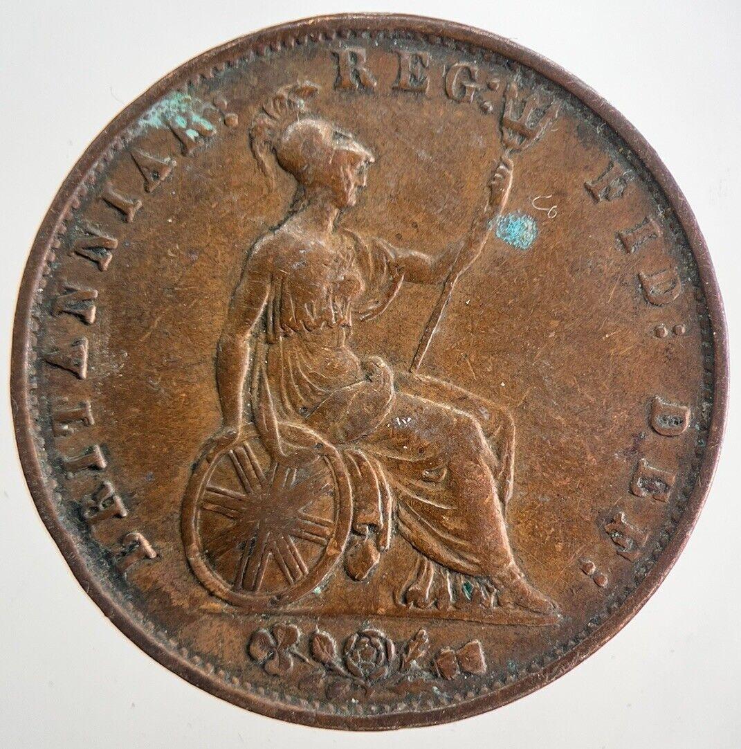 1853 Victoria Half-Penny Coin | Very High Grade | a9882