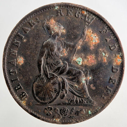 1853 Victoria Half-Penny Coin | Very High Grade