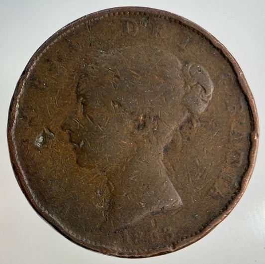 1853 Victoria Half-Penny Coin | Collectable Grade