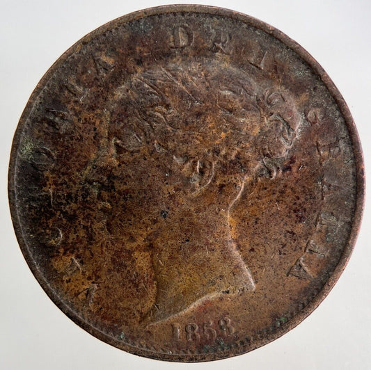 1853 Victoria Half-Penny Coin | Collectable Grade