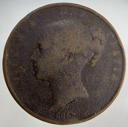 1853 Victoria One Penny Coin | Collectable Grade