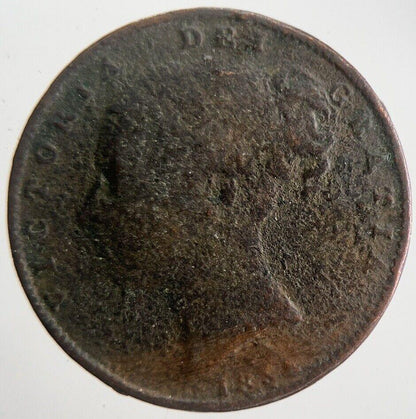1854 Victoria Farthing Coin | Fair Grade | a4578