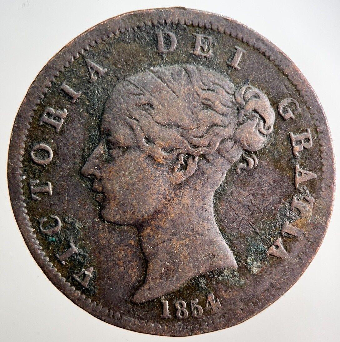 1854 Rare Victoria Britanniar Penny Coin | Collectable Grade | a3035