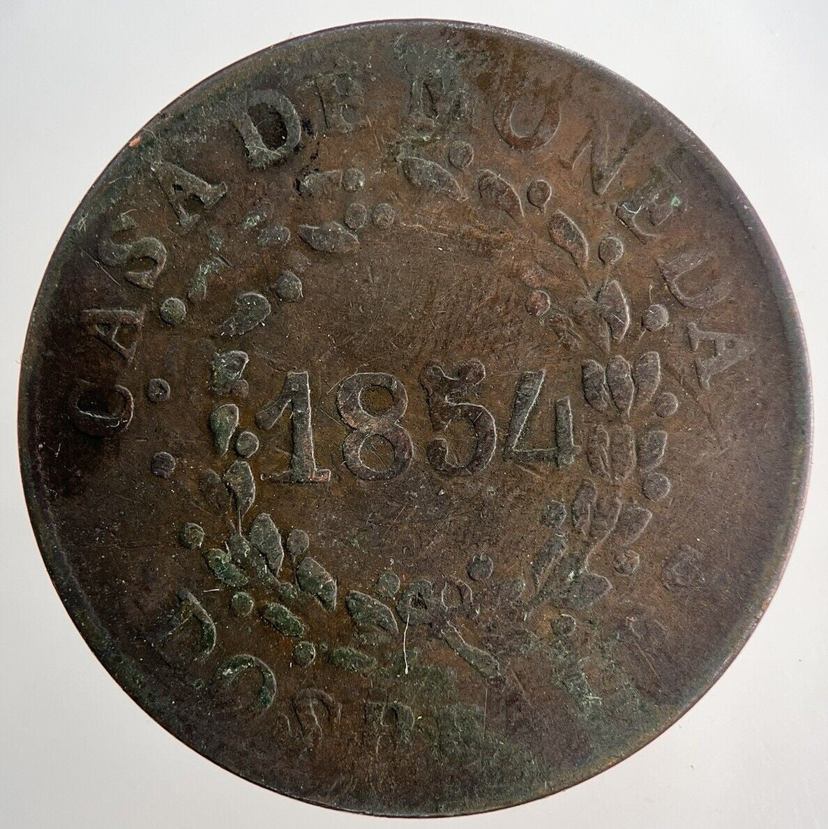 1854 Argentina Dos 2 Reales Coin | Collectable Grade