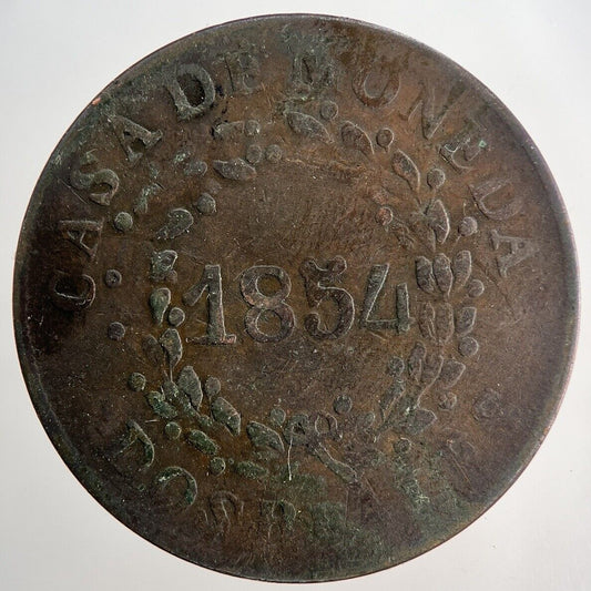 1854 Argentina Dos 2 Reales Coin | Collectable Grade