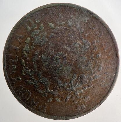 1854 Argentina Dos 2 Reales Coin | Collectable Grade