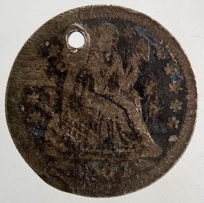 1854 US USA One Dime Silver Coin | Fair Grade