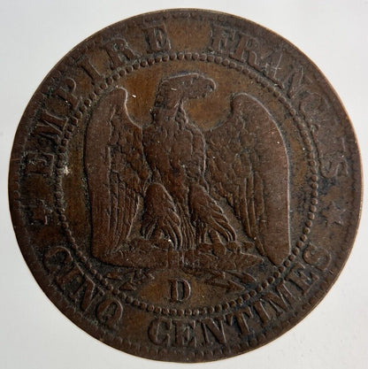 1854 France 5 Centimes Coin | Fine Collectable Grade
