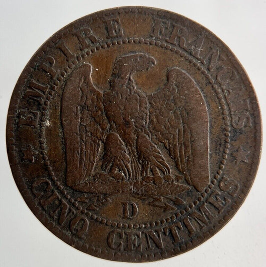 1854 France 5 Centimes Coin | Fine Collectable Grade