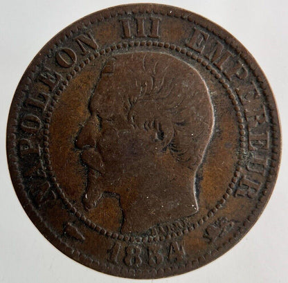 1854 France 5 Centimes Coin | Fine Collectable Grade
