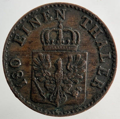 1854 Germany Prussia 2 Pfennig Coin | Very High Grade