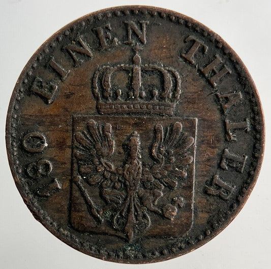 1854 Germany Prussia 2 Pfennig Coin | Very High Grade