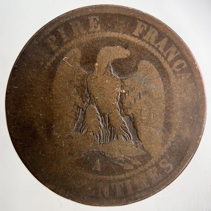 1854 France 10 Centimes Coin | Fair Grade