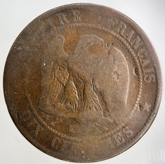 1854 France 10 Centimes Coin | Fair Grade