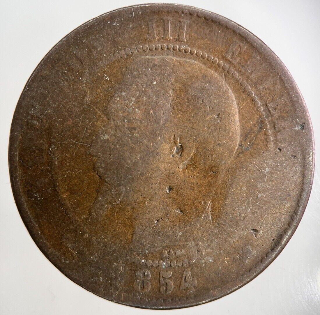 1854 France 10 Centimes Coin | Fair Grade