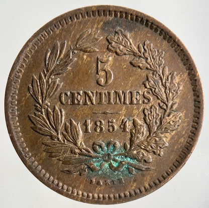 1854 Luxembourg 5 Centimes Coin | Very High Grade