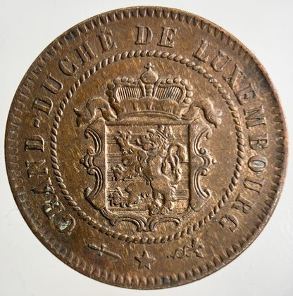 1854 Luxembourg 5 Centimes Coin | Very High Grade
