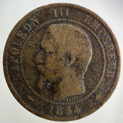 1854 France 10 Centimes Coin | Collectable Grade