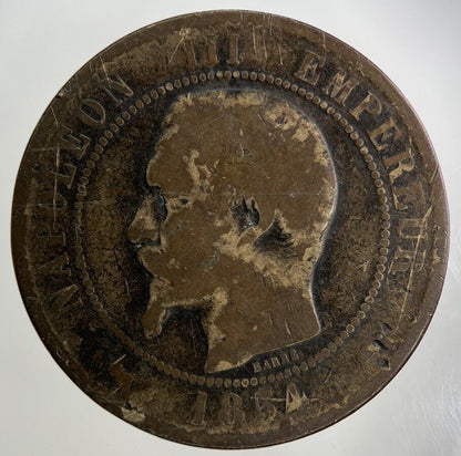 1854 France 10 Centimes Coin | Fair Grade