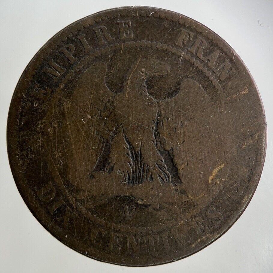 1854 France 10 Centimes Coin | Fair Grade