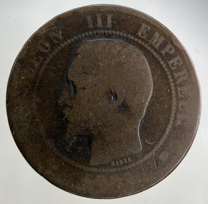 1854 France 10 Centimes Coin | Fair Grade