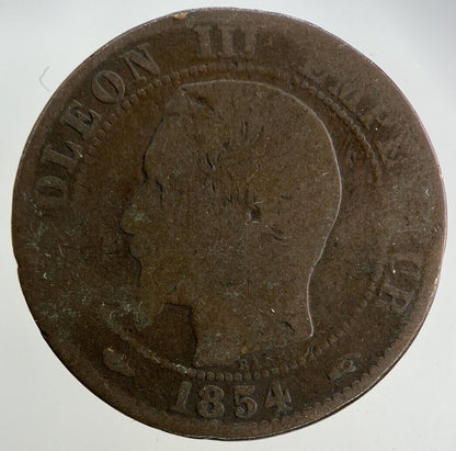 1854 France 5 Centimes Coin | Fair Grade