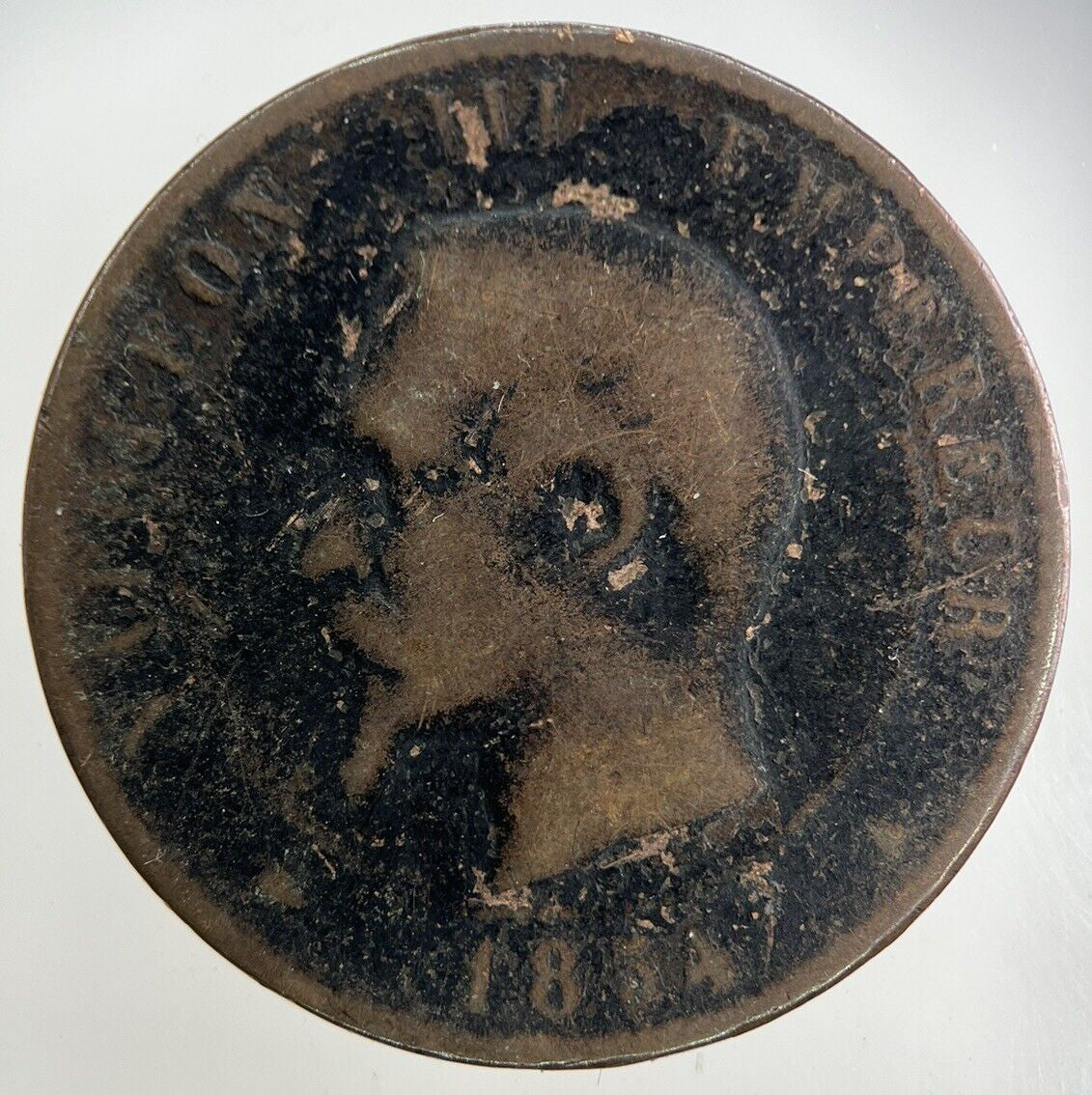 1854 France 10 Centimes Coin | Fair Grade