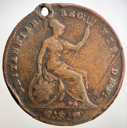 1854 Victoria One Penny Coin | Collectable Grade | a3072